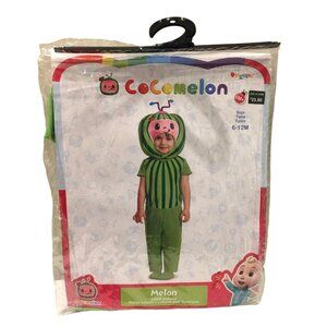 COCOMELON Infant 6-12 Months Costume 2 Piece Jumpsuit Headpiece